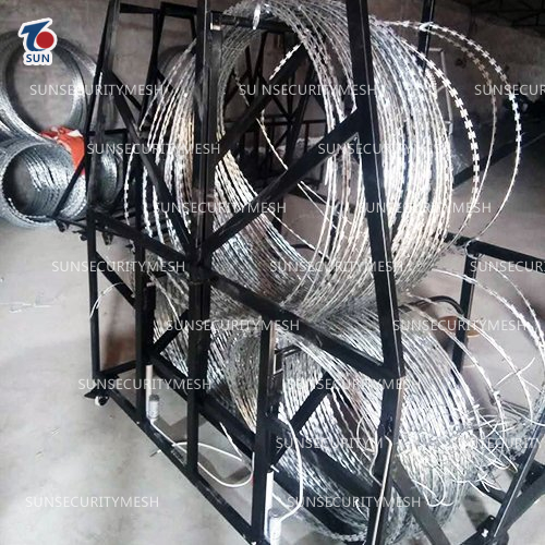 Razor Wire Mobile Security Barrier System