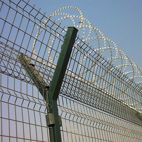 2d double twin wire garden fence fence metal double rod Double Bar Fencing